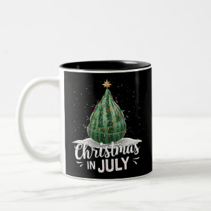 Vattenmelon Julgran Jul i Juli Sommar Två-Tonad Mugg