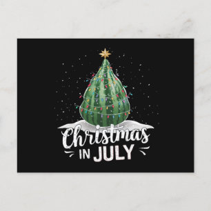 Vattenmelon Julgran Jul i Juli Sommar Vykort