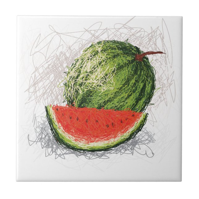 vattenmelon kakelplatta (Framsidan)