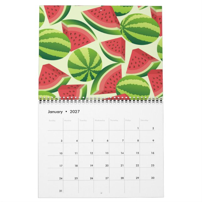 Vattenmelon Kalender (Jan 2027)