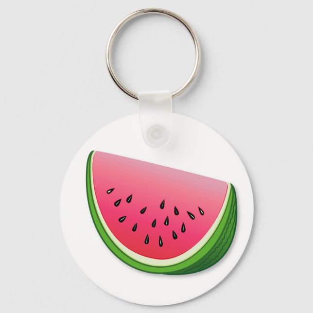 Vattenmelon Keychain Nyckelring (Framsida)