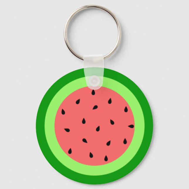 Vattenmelon Keychain Nyckelring (Framsida)