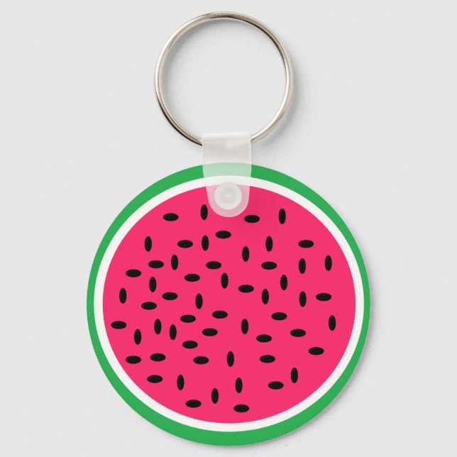 Vattenmelon Keychain Nyckelring (Framsida)