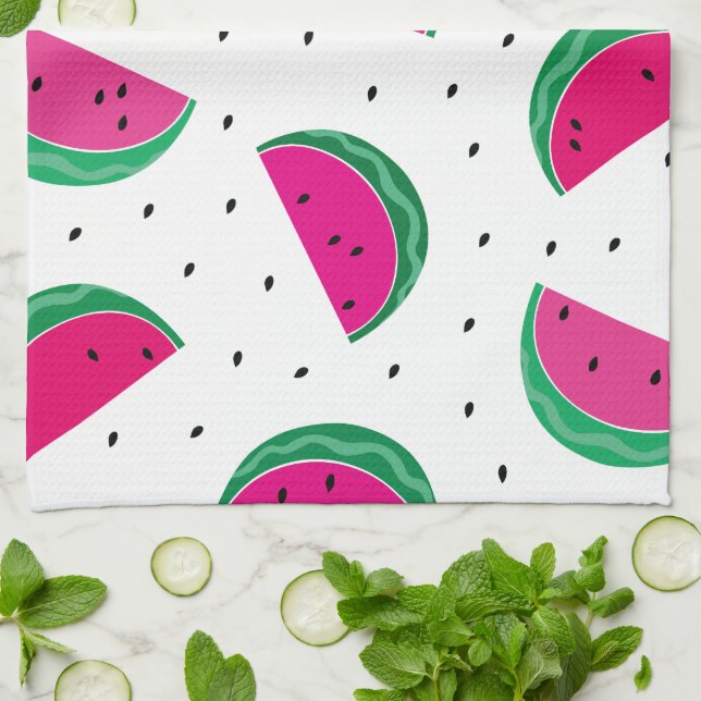 Vattenmelon. Kökshandduk (Vikta)