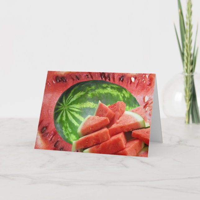 Vattenmelon Kort (Framsida)