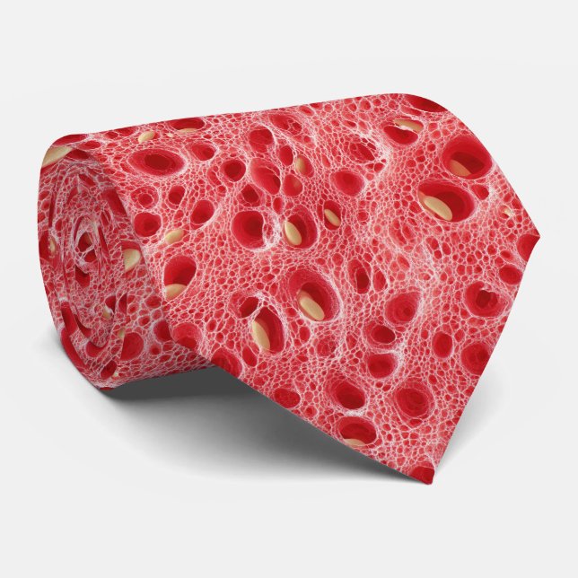 Vattenmelon Kött Textur Mönster Slips (Rullad)