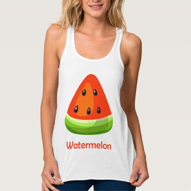 Vattenmelon Linne Med Racerback (Framsida)