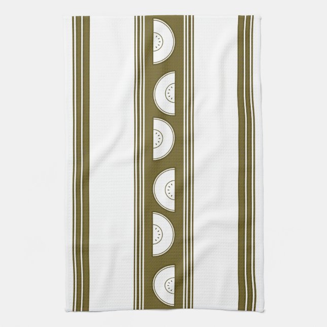 Vattenmelon Lyxiga Jacquard Ränder Kökshandduk (Vertikal)