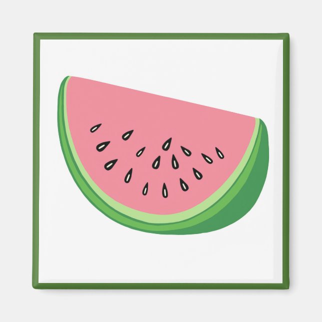 Vattenmelon Magnet (Framsidan)