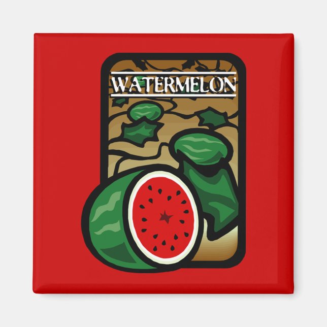 Vattenmelon Magnet (Framsidan)