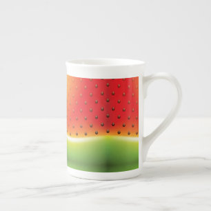 Vattenmelon med fröbakgrund benporslin mugg