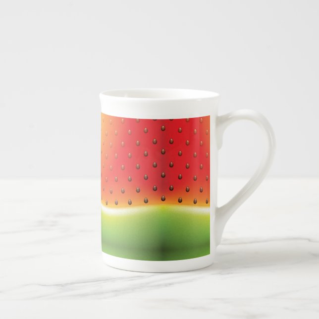 Vattenmelon med fröbakgrund benporslin mugg (Höger)