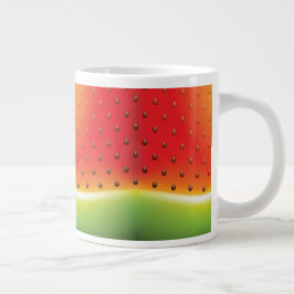 Vattenmelon med fröbakgrund jumbo mugg