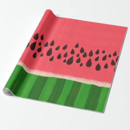 Vattenmelon med frön Mönster Presentpapper