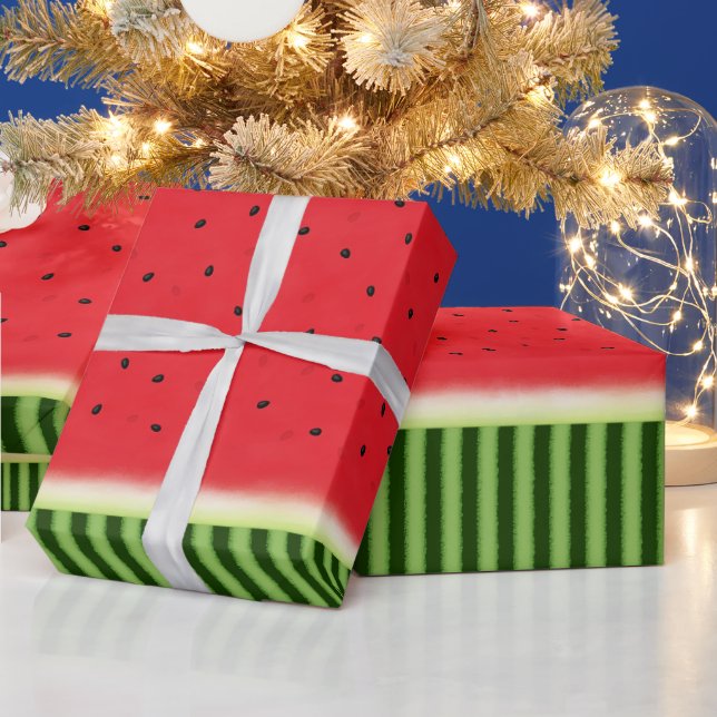 Vattenmelon med Rind (2) Presentpapper (Helgdagar)