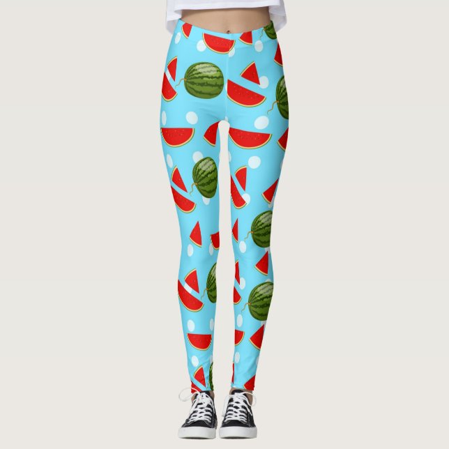 Vattenmelon med segment leggings (Framsida)