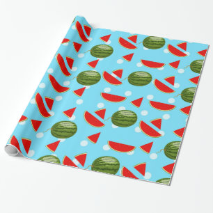 Vattenmelon med segment presentpapper