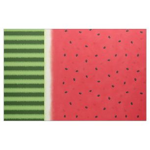 Vattenmelon med skal och skal tyg