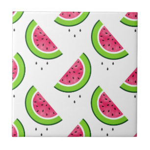 Vattenmelon Mönster 2 Kakelplatta