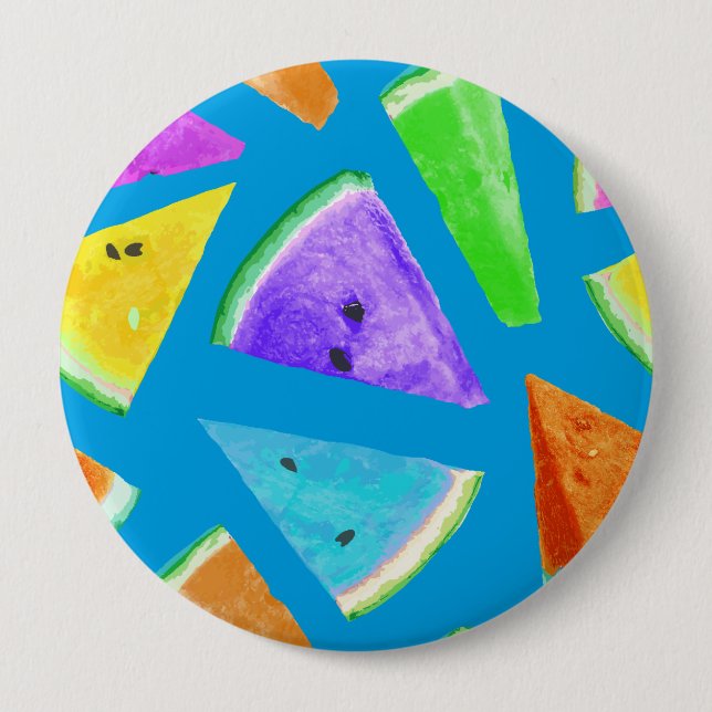 Vattenmelon Mönster Creation 10 Knapp (Framsida)