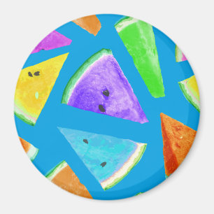 Vattenmelon Mönster Creation 10 Magnet