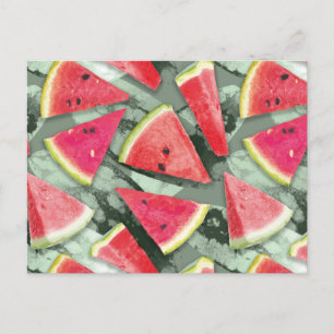 Vattenmelon Mönster Creation 4 Helg Vykort