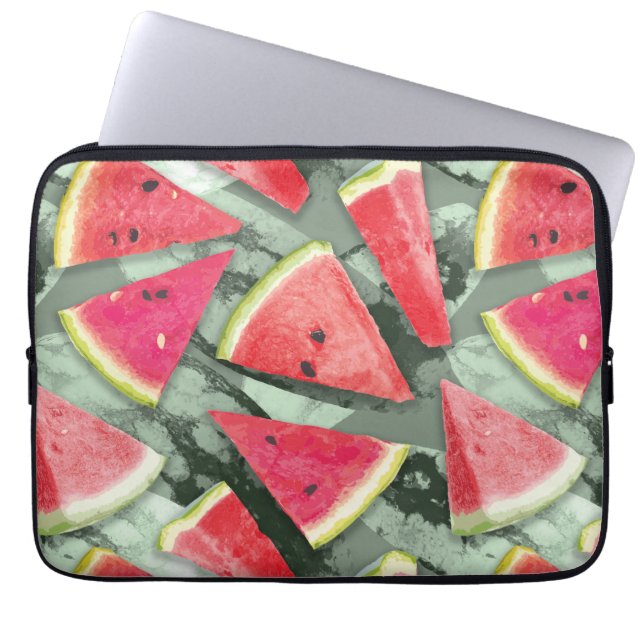 Vattenmelon Mönster Creation 4 Laptop Fodral (Framsidan)