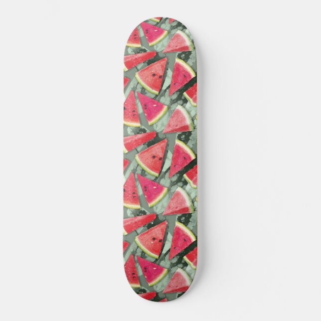 Vattenmelon Mönster Creation 4 Mini Skateboard Bräda 18,5 Cm (Framsida)
