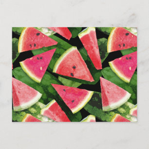Vattenmelon Mönster Creation 5 Vykort