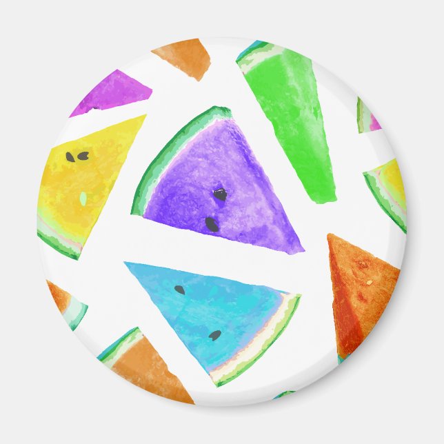 Vattenmelon Mönster Creation 6 Magnet (Framsidan)