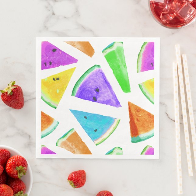 Vattenmelon Mönster Creation 6 Pappersservett (Insitu)