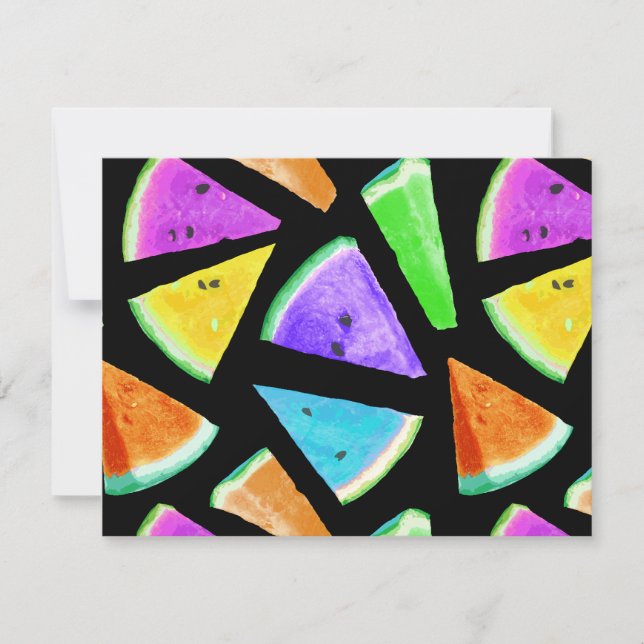 Vattenmelon Mönster Creation 7 Anteckningskort (Framsida)