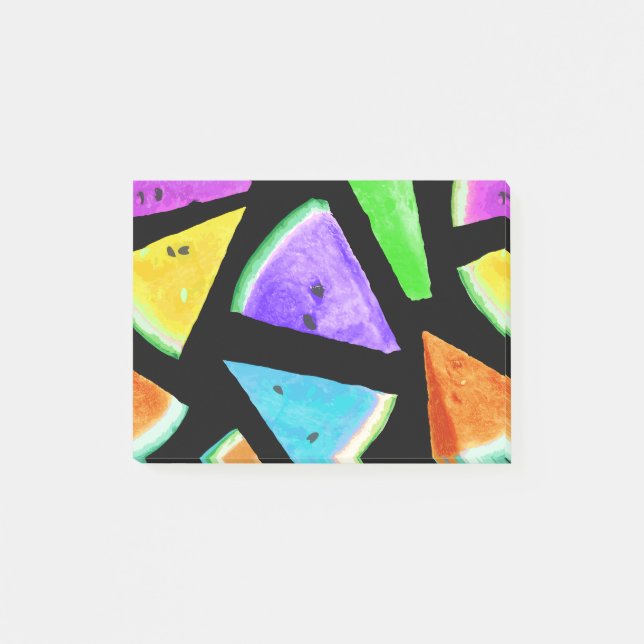 Vattenmelon Mönster Creation 7 Post-it Block (Framsida)