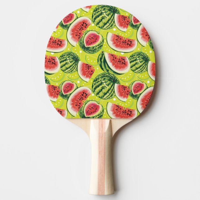 Vattenmelon Mönster Pingisracket (Framsidan)