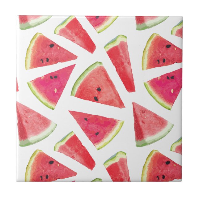 Vattenmelon Mönster Skapande 2 Kakelplatta (Framsidan)