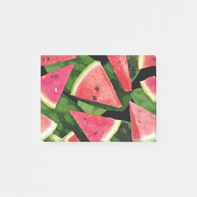 Vattenmelon Mönster Skapande 5 Post-it Block (Framsida)