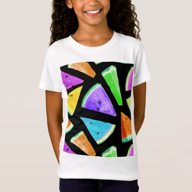 Vattenmelon Mönster Skapelse 7 T Shirt (Framsida)