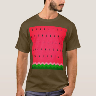 Vattenmelon Mönster Sommar Fruit Food T Shirt