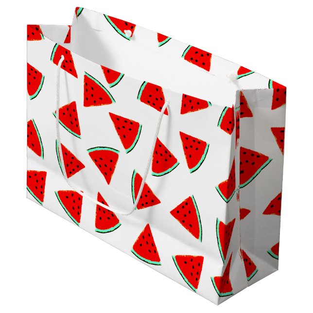 Vattenmelon Mönster Triangles (Framsidan Vinklad)