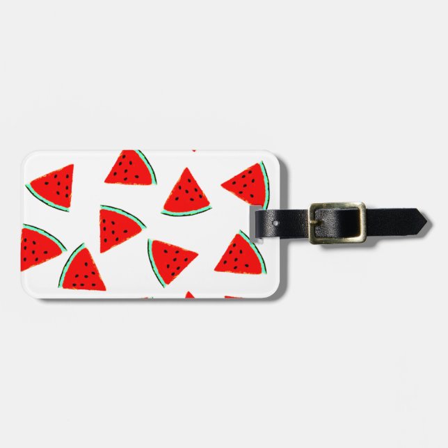 Vattenmelon Mönster Triangles Bagagebricka (Horisontell Framsida)