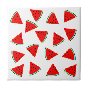 Vattenmelon Mönster Triangles Kakelplatta