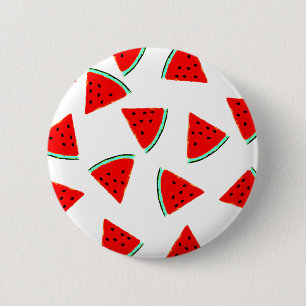 Vattenmelon Mönster Triangles Knapp