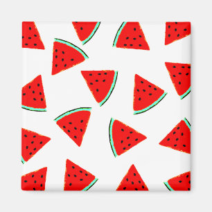 Vattenmelon Mönster Triangles Magnet