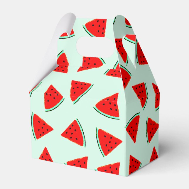 Vattenmelon Mönster Triangles Presentaskar (Framsidan Sidan)