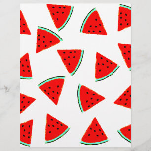 Vattenmelon Mönster Triangles Reklamblad
