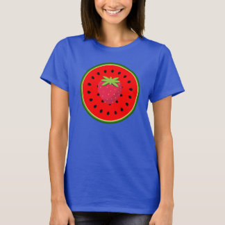 Vattenmelon och jordgubbsbär t shirt
