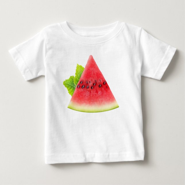 Vattenmelon och mynta t shirt (Framsida)