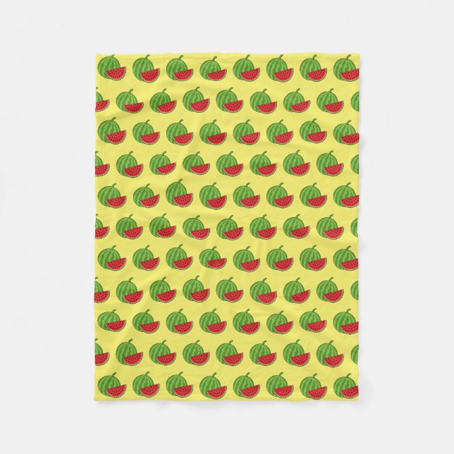 Vattenmelon och segment fleecefilt (Framsidan)