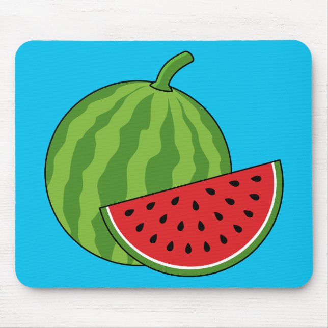 Vattenmelon och segment musmatta (Framsidan)