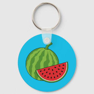 Vattenmelon och segment nyckelring